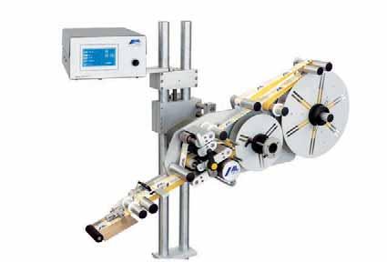Label applicators The high performance of ALritma self-adhesive labelling heads allows them also to be installed in very fast packaging lines.