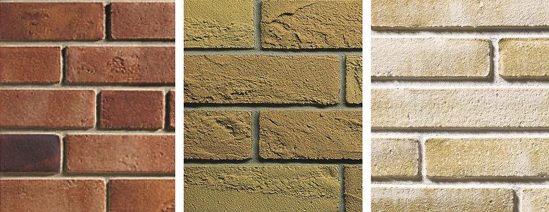 Meldorfer Flachverblender 071 079, 085 087 Flat facing bricks as cladding for exterior or interior surfaces to create the appearance of brickwork or natural stone masonry.