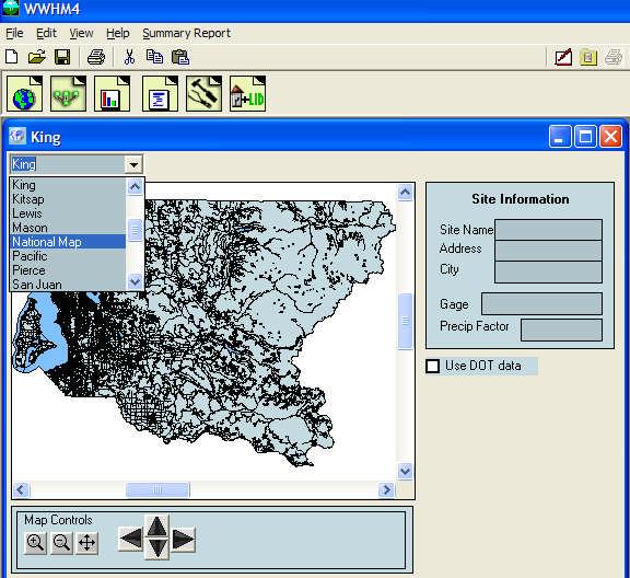 WWHM4 MODELING USING NATIONAL MAP Clear Creek Solutions, Inc., 2010 How to create a project that uses national data.
