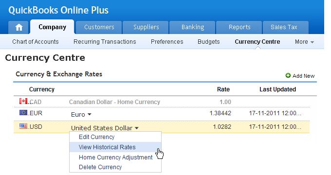 Work in multiple currencies Track invoices and bills in foreign currencies With the QuickBooks Online multicurrency feature, you can track transactions in more than one currency!