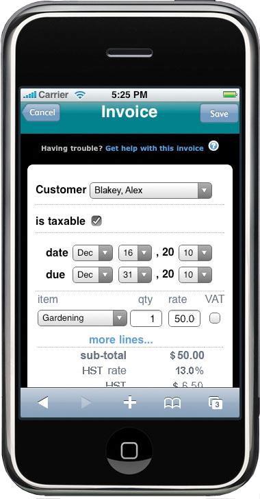 Our mobile feature adds one-touch access to your iphone and Android devices so you can see and track your receivables, bank balances, customer