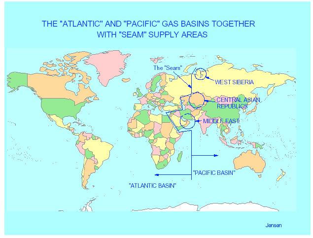 World Regions Gas of "Surplus" Demand