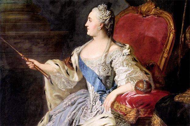 ENLIGHTENED MONARCHY IN RUSSIA: CATHERINE THE GREAT 1725-1762 = six tsars Benefited the nobility less expected from them Population growth Catherine the Great (ruled 1762-1796) Killed her husband,
