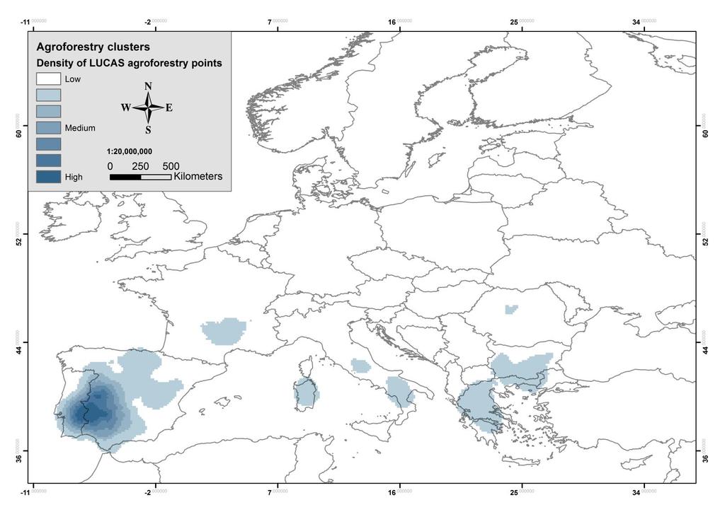 28 Figure 9. Agroforestry clusters in Europe.