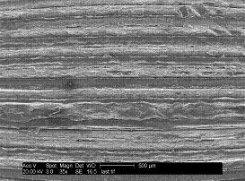 fractured surface of a 9387 sample