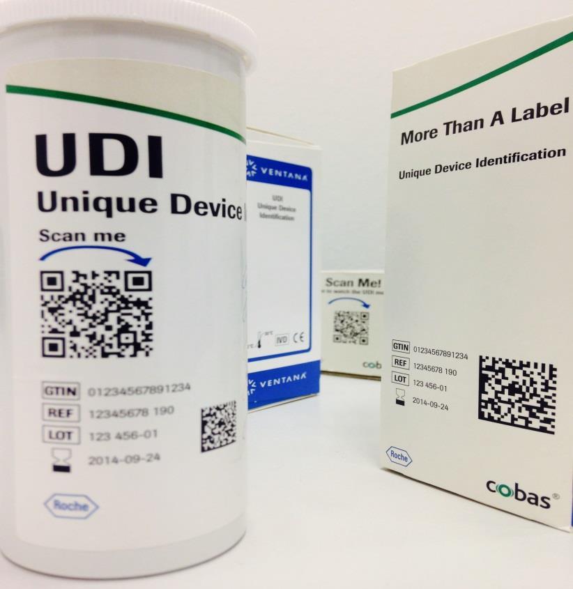 UDI Labeling Requirements Roche Device Identifier & Production Identifier The Device Identifier (DI) For Roche the Device Identifier is the 14 digit GS1 Global Trade Item Number (GTIN- 14).