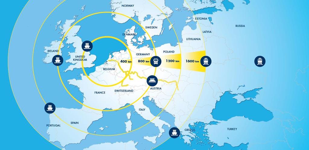 Global Hub and Gateway to Europe: 500