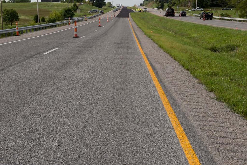 south section. This trial section of treatments represents the most controlled data set for microsurfacing and thin asphalt overlays in the state.