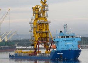 deck and heavy cargo carrier M/V Aura and M/V Meri have participated in demanding offshore wind