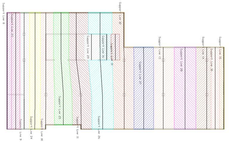 ADAPT-MAT 2010 RC TUTORIAL (US units) Chapter 6 generated column strips and middle strips in the Y-direction as shown in Figure 6.8-4.
