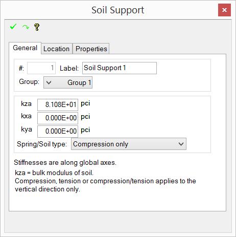 ADAPT-MAT 2010 RC TUTORIAL (US units) Chapter 6 Use menu item Build Spring/Soil Support Soil Support. The UIB (yellow bar at bottom of interface) will ask to specify four corners.