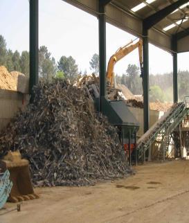 pollutants) large material, stone, concrete => re-use other material => incinerated or