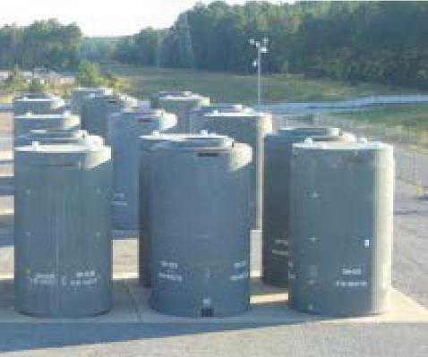 configurations Canisters which do not have a current commercial source for new storage casks must be identified and required license actions