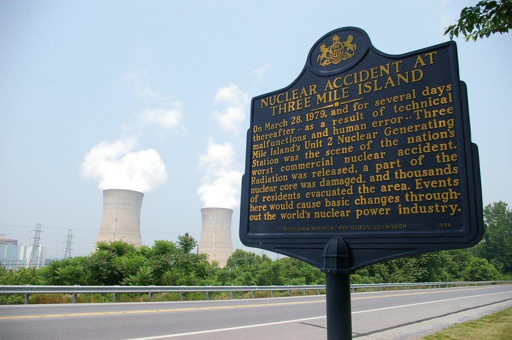 Three-Mile Island Three-Mile Island 1979 - most serious reactor accident in US 50% meltdown of reactor core Containment building kept radiation from escaping No