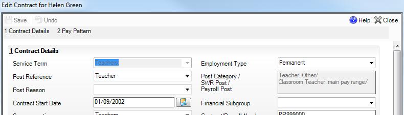 4. Highlight the applicable Contract, then click the Open button to display the Edit Contract dialog. 5. Check that a Post Reference has been selected from the drop-down list.