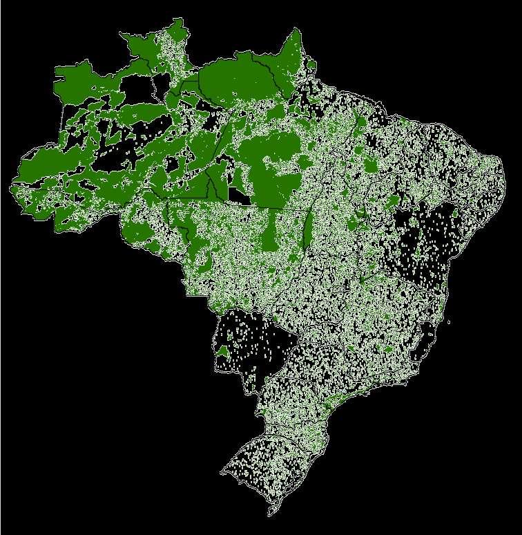 The Extent of Land Protection in Brazil AREAS DEDICATED TO