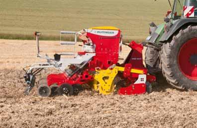 Combined with PÖTTINGER seed drills, this implement becomes a cost-effective 3-point-mounted mulch drill combo.