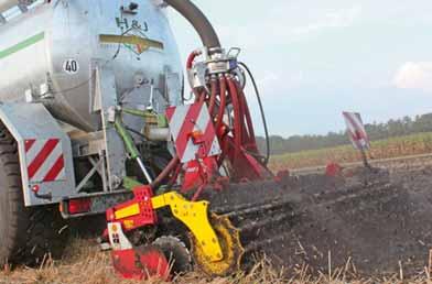 Simultaneous slurry application and working in saves time and costs Worked in within four hours inline with regulations Protects soil due to fewer passes Significantly lower nutrient
