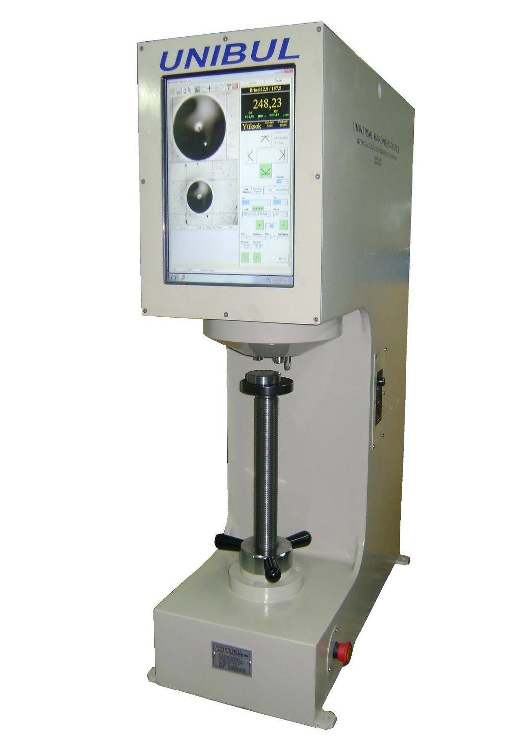 UNIBUL ROCKWELL, ROCKWELL SUPERFICIAL, BRINELL&VICKERS HARDNESS TESTER WITH CLOSED LOOP&TOUCH SCREEN OPERATIONAL MANUAL BMS Bulut Makina Sanayi Ve Ticaret Ltd. Şti.