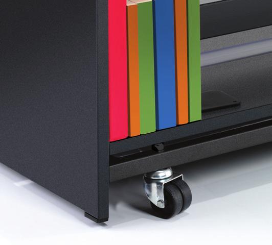Suspended or L Shaped Magnetic Book Supports Moulded from strong, flexible Nylon, the suspended book support fits all shelf depths.