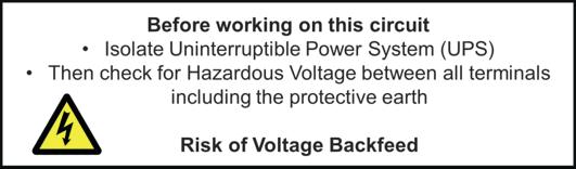 Backfeed protection Legislation Backfeed protection is required by IEC 62040-1:2008 Uninterruptible power systems (UPS) Part 1: General and safety requirements for UPS.