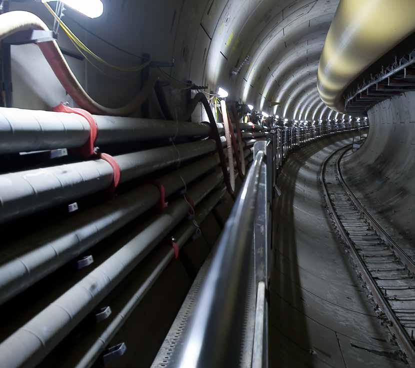 Tunnelling steel pipe systems.