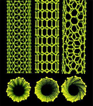 Nanotube: Fig 4. Showing carbon Tube In the year of 1991 the carbon nano tubes are discovered by SumioLijima. These tubes are like a cylinder with long and thin made up of carbon.