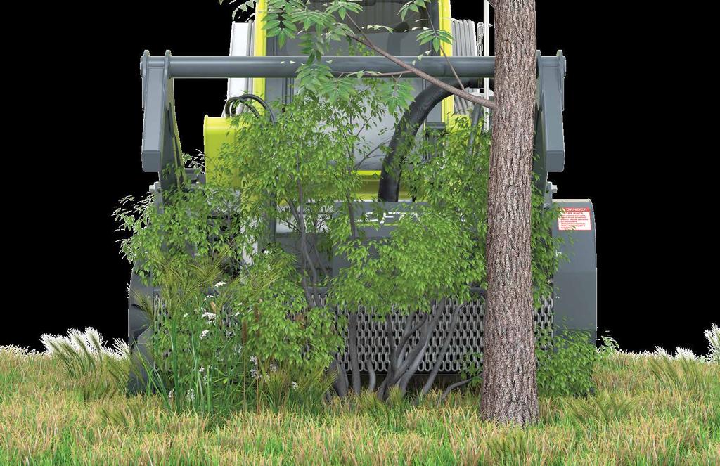 Timber Ax. Nonstop versatility. Go from grass and weeds to brush and small trees nonstop.