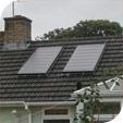 SOLAR WATER HEATING HEAT FROM THE SUN IS USED TO HEAT WATER IN GLASS PANELS ON YOUR ROOF.