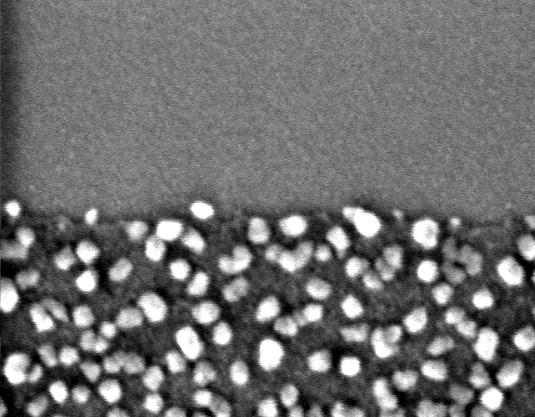 9 nm) SEM top view with partially etched ALD film Smooth, continuous films on TaN