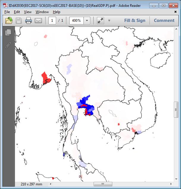 Geographical Simulation Analysis of Three Airport Link HSR + EEC/TOD (2025-2034) Three Airports Link + EEC/TOD (Mil.
