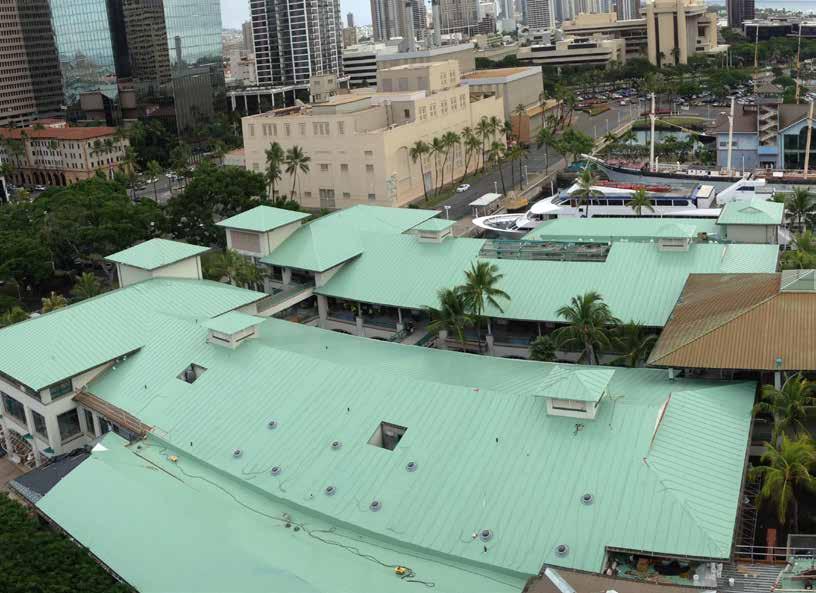 The approximately 170,000-sq.-ft, two-story complex was built in 1994 to commercialize Piers 8 through 11 of the downtown section of Honolulu Harbor and its historic landmark Aloha Tower.