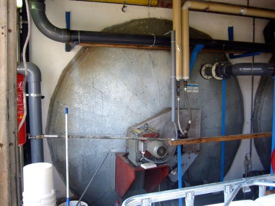 Fermenter I The 2 fermenters, each with 150 m³, are equipped with a