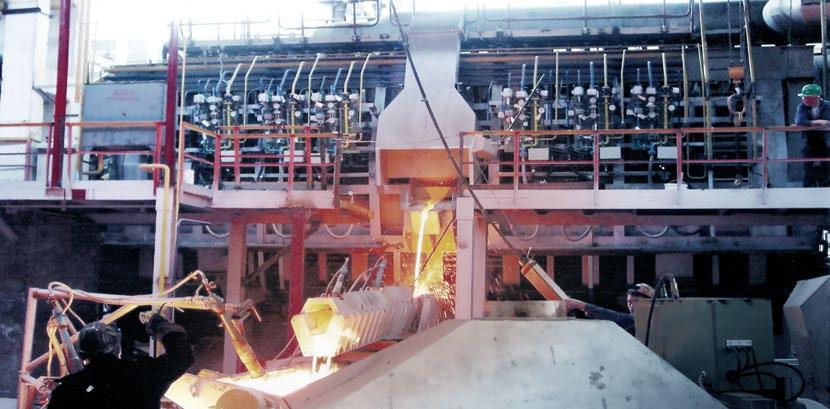 Tiltable reverberatory furnace Elliptical and other tiltable reverberatory furnaces Advanced melting, refining, and casting for the production of anode and FRHC quality copper from copper scrap