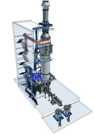 Our shaft furnace allows highly efficient melting of copper cathodes, anode residues, and high-grade copper scrap.