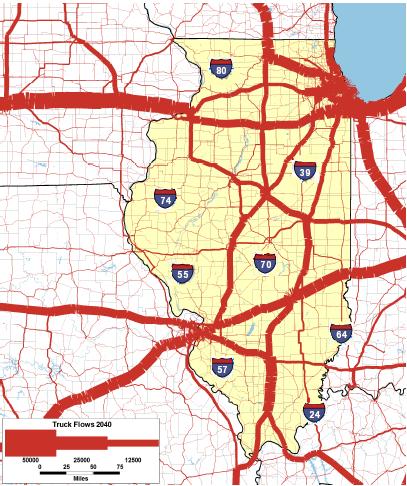 Movements Source: IL Department of Transportation, 2012 Freight Mobility Plan S o u