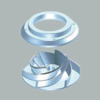 Materials Parts Standard available materials Pump casing stainless steel cast