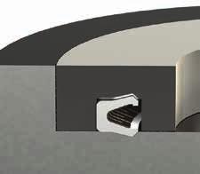 OPTISEAL BACK-UP RING DESIGN OPTIONS When back-up or auxiliary devices are required, Hallite