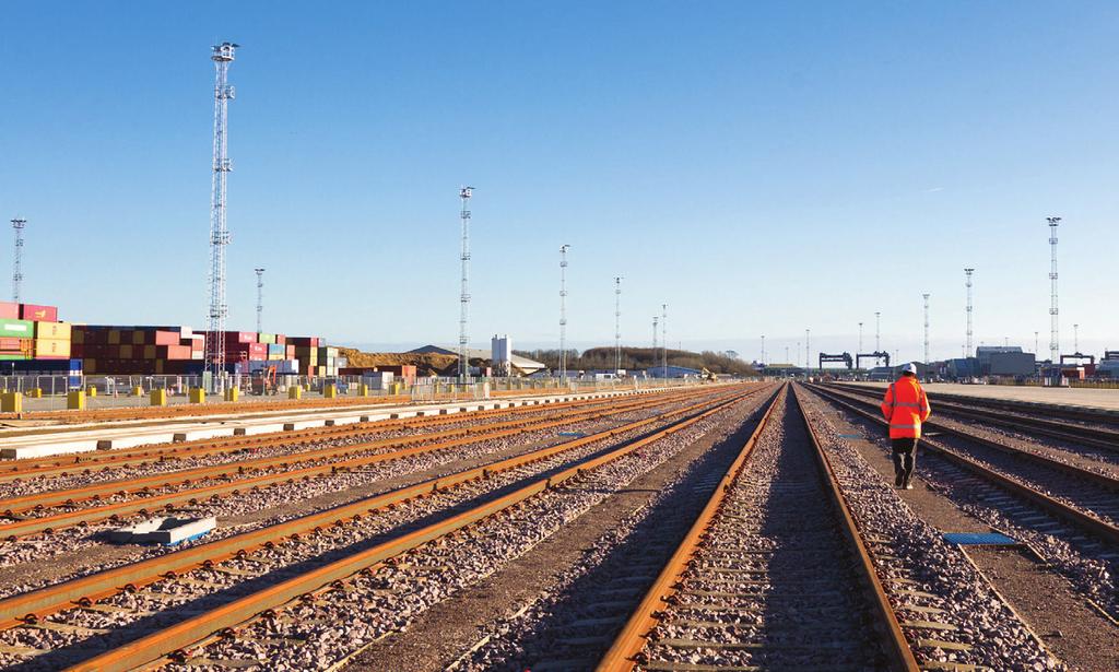LEADING THE WAY IN INTERMODAL RAIL The North Rail Terminal is the latest addition to a world-class rail distribution operation at Felixstowe.