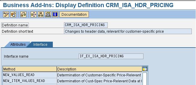Product Catalog Pricing Using Customer-Specific Fields The function module CRM_ISA_PRICING_HDRDATA_GET determines the header and control data in the Web Catalog for calling the pricing engine.