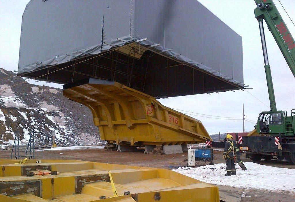 Marshall Industries Labrador City, Newfoundland, Canada Rubb ding Systems was contacted by Marshall Industries, a mining support contractor based in Ontario, who needed a flexible structure for a