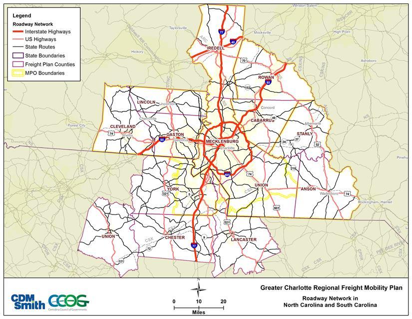 7 ANALYSIS AND FINDINGS The existing conditions analysis was the starting point for understanding what actions and investments will help meet the Greater Charlotte Region s freight-related economic