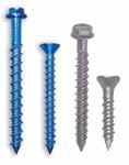 Anchors for Concrete Applications continued from pages 50-51 anchor type key features size range (Inches) Tapcon Concrete Anchors with Advanced