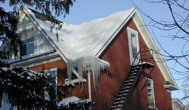 Ice dam and Icicles Form Solar Melting Solutions Self-sealing membrane along