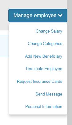 eenrollment Functionality 22 Order ID Cards From the Employee Navigation Bar, search for and open the employee s record Click on the right side of the screen Select