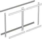Full Height Wall Rail Components 1 Half Height Wall Rail Components 1 Horizontal Rail 2 2 Horizontal Rail Cover 1 1 Vertical Rails 1) Single-Slotted Vertical Post 2) Double-Slotted Vertical Post