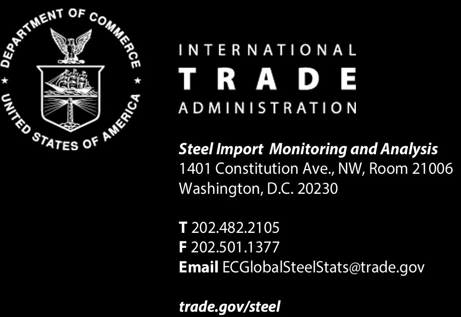 Steel Imports Report: Glossary Apparent Consumption: Domestic crude steel production plus steel imports minus steel exports.