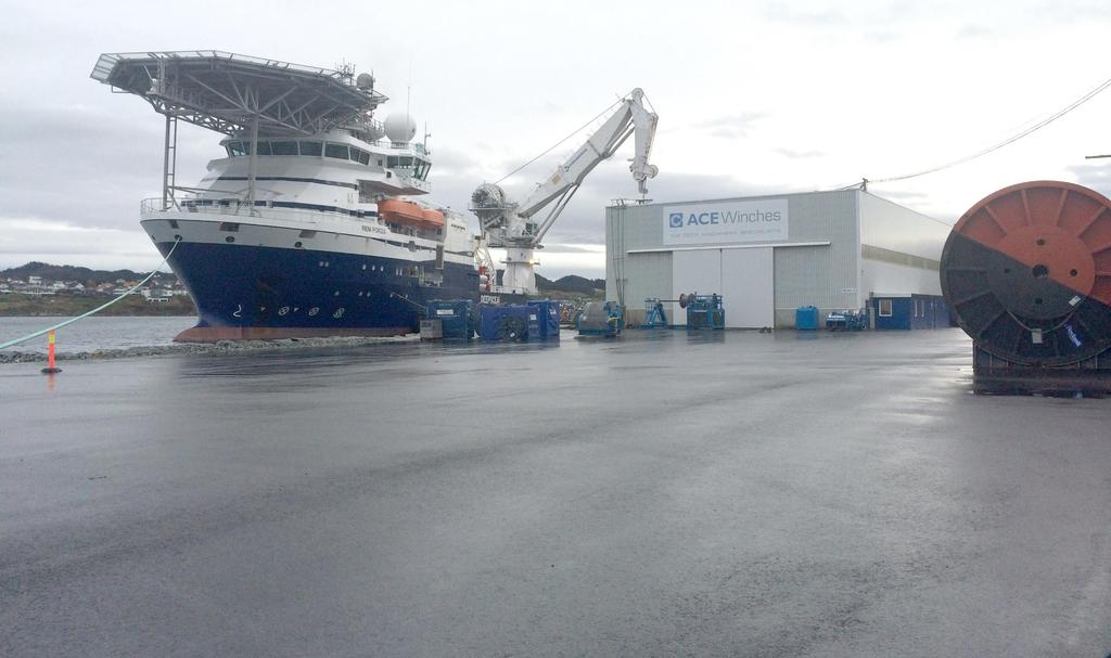 Karmsund Base and Facilities Due to continued growth of our Norwegian operations, ACE Winches has established additional facilities at Karmsund Service Base, Haugesund to service our existing and