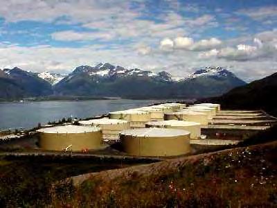 Valdez Marine Terminal Currently 2 Berths in service 200,000 bph loading capacity, both with Vapor Recovery 18 Storage Tanks built originally - 510,000 bbl. each or 9.18 million bbl.