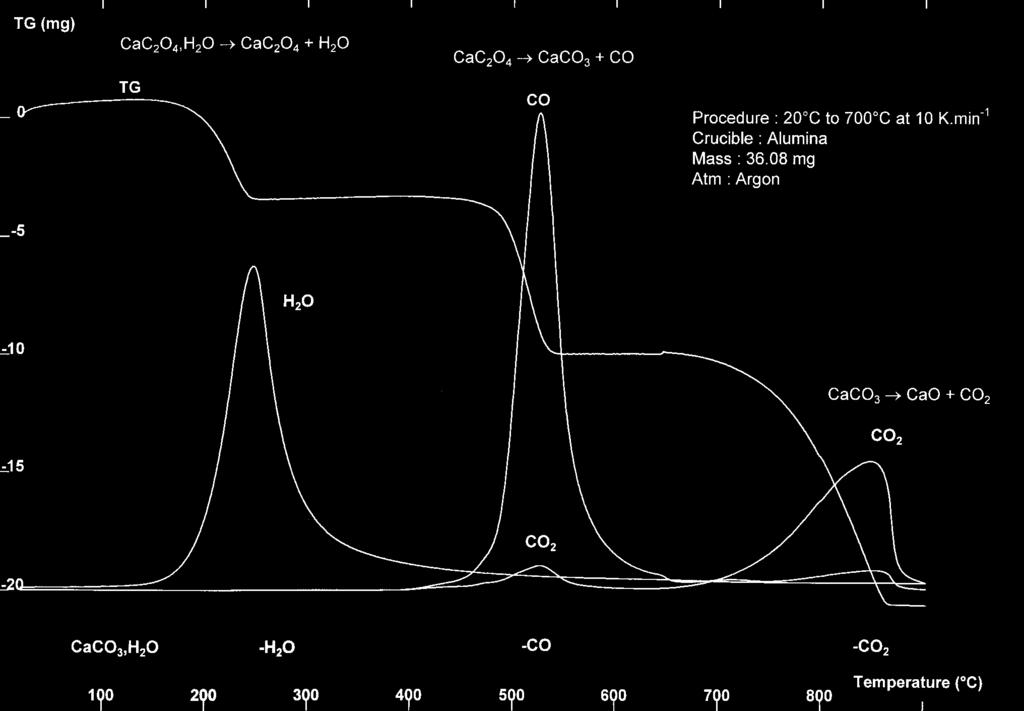 There are essentially two types of coupling for gas analyzers to TGA-DTA thermoanalyzers : - mass-spectrometry coupling - fourier-transform, infra-red coupling.